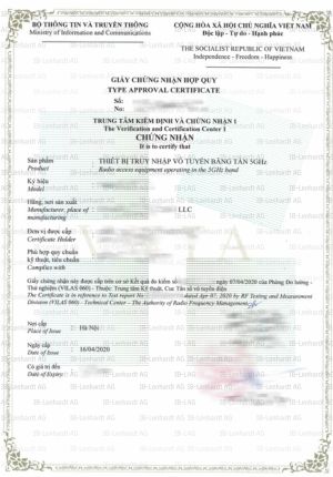 Radio-Type-Approval-Certificate-Vietnam