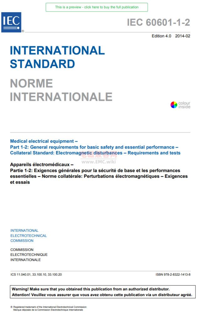 IEC 60601-1-2 Edition 4.0